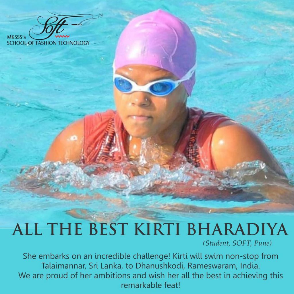 Congrats Kirti Bharadia for setting a World Record in Swimming